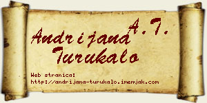 Andrijana Turukalo vizit kartica